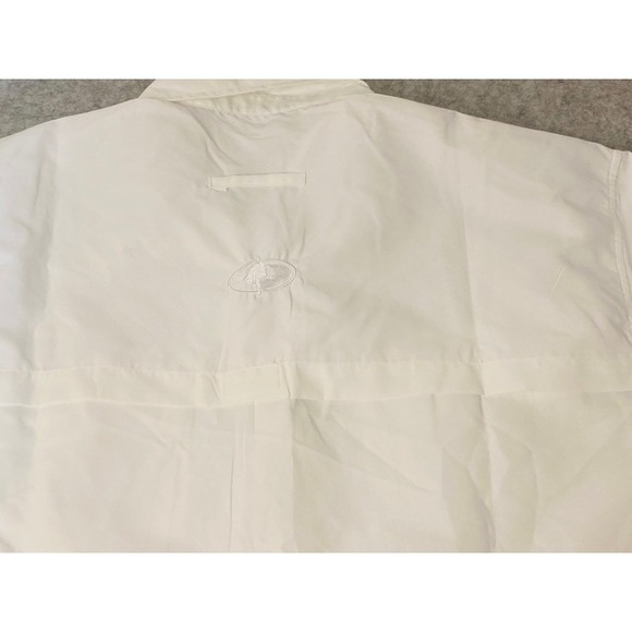 Mossy Oak White Short Sleeve Button Up Vented Fishing Shirt Mens Sz L ***NWT - Picture 4 of 4